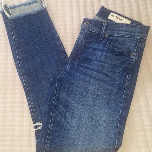 Pistola Distressed Jean's Size 27 - Picture 1 of 4